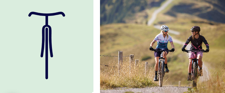 Leute, die Fahrrad fahren
